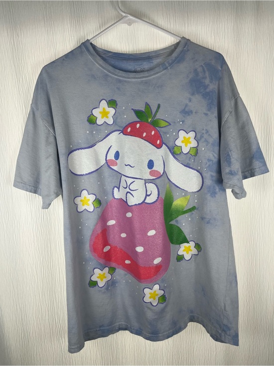 Sanrio Other - Sanrio Blue Tee with Cinnamoroll Strawberry Graphic